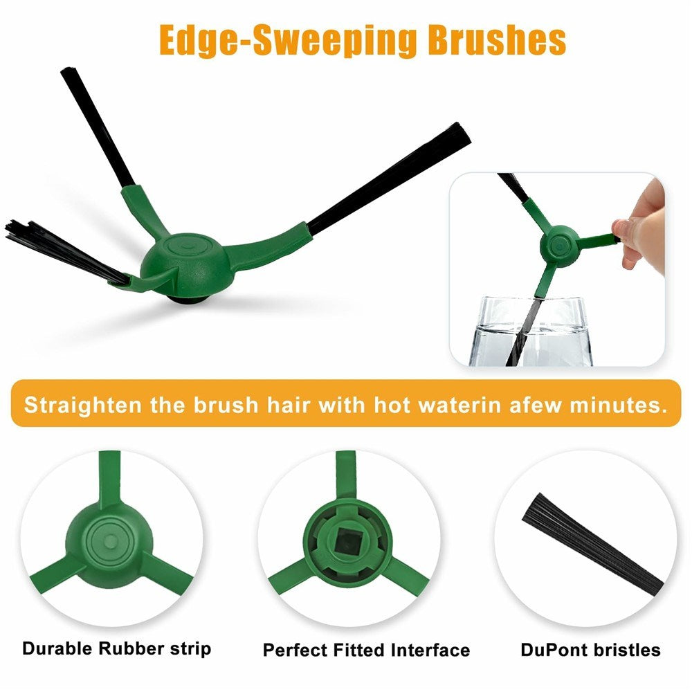 Støvsugerbørste til iRobot Roomba Combo 105 Robotstøvsuger – Grønn + Svart