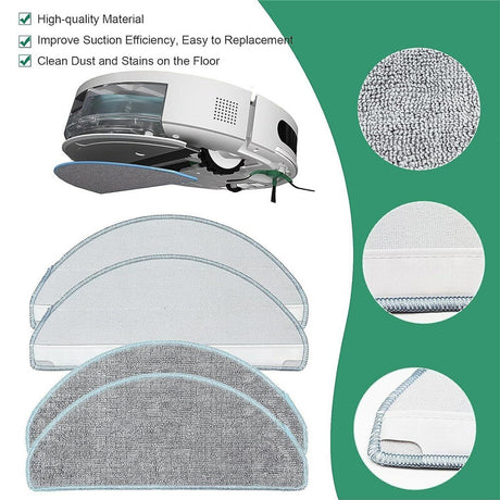 Moppeklut til Xiaomi Robot Vacuum E10 / iRobot Roomba Combo 105 Robotstøvsuger - Grå