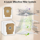 Støvsugerpose for iRobot Roomba Combo / 105 / 205 / 405 Plus / 505 Plus Robotstøvsuger – Hvit