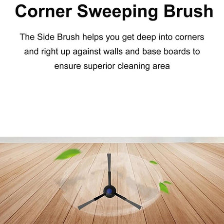 Støvsugerbørste til Ecovacs Deebot N20 / N20 Plus / N20 Pro Plus / N30 Pro Omni Robotstøvsuger – Svart