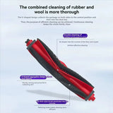 Støvsugerbørste til Roborock Q10 VF / Q10 VF+ / Q10 PF Robotstøvsuger - Rød + Svart