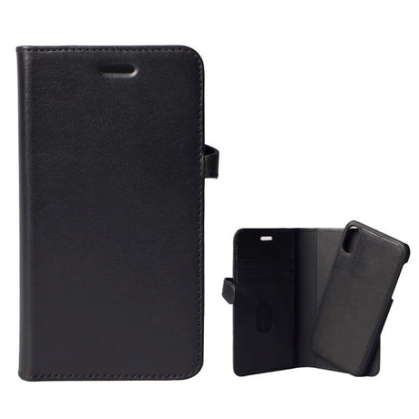 GEAR iPhone XR Buffalo Wallet Skinndeksel med Lommebok Svart