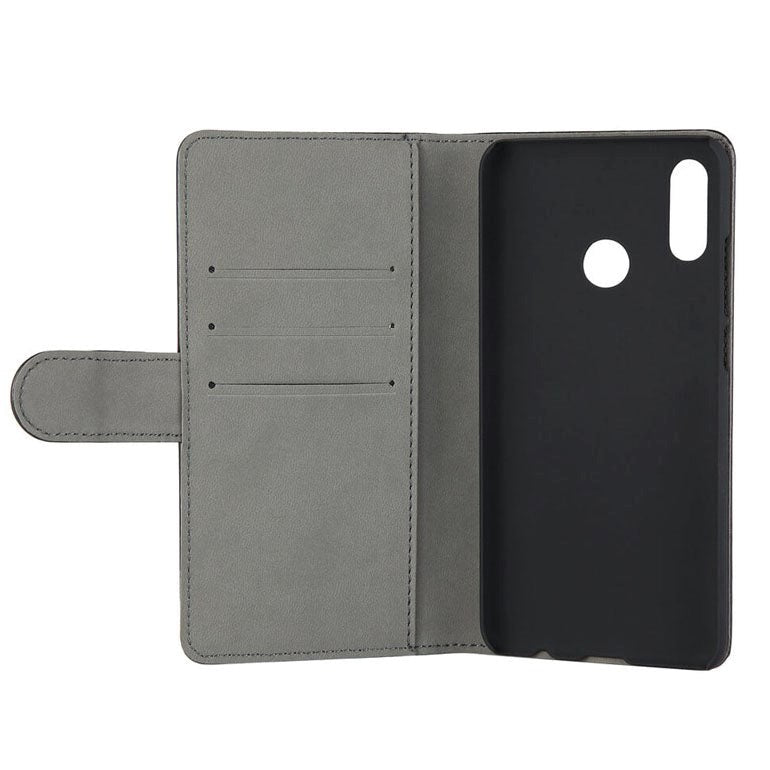 GEAR Huawei P Smart (2019) Leather Wallet Case Svart