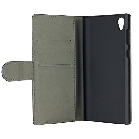 Sony Xperia L1 GEAR Skinn Etui med Lommebok Svart