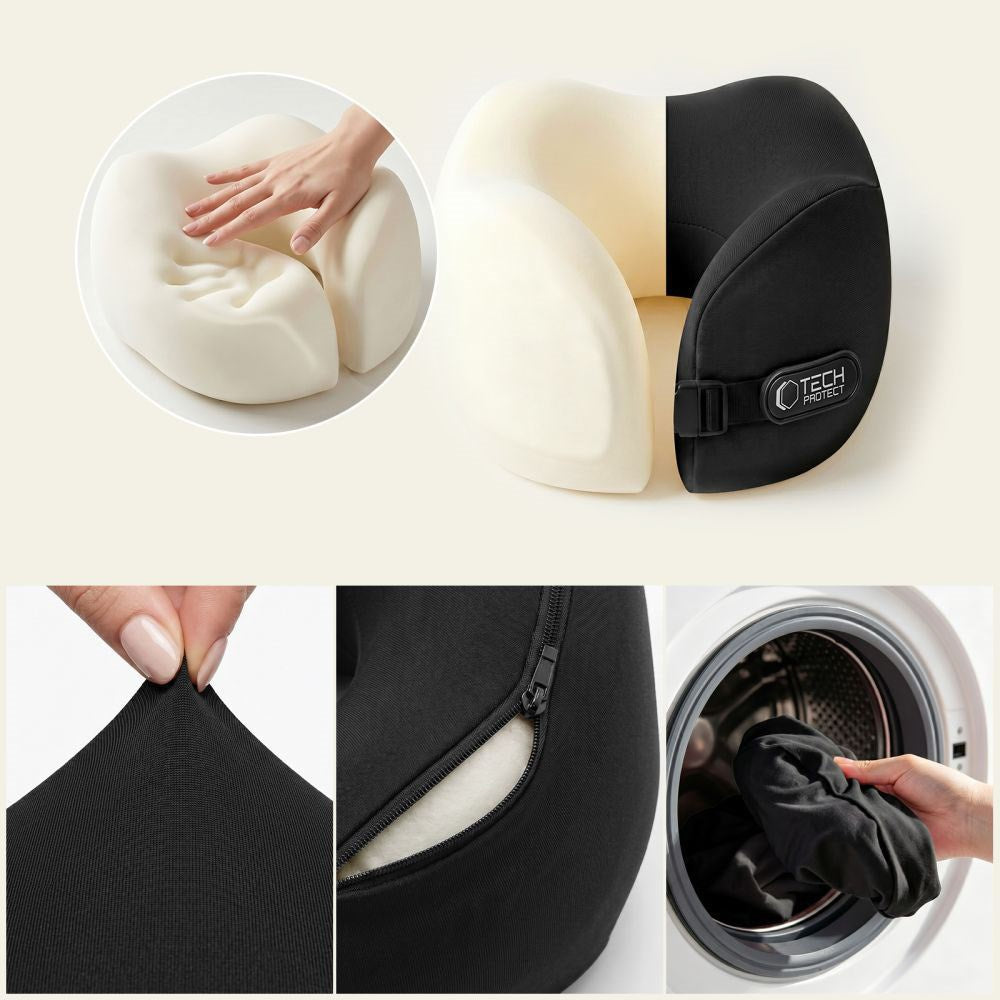 Tech-Protect ComfortRest Reise Nakkepute - Svart