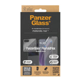 PanzerGlass 2-i-1 Skjermbeskytter i Glass & Film - Motorola Razr 50 - Gjennomsiktig/Svart Kant