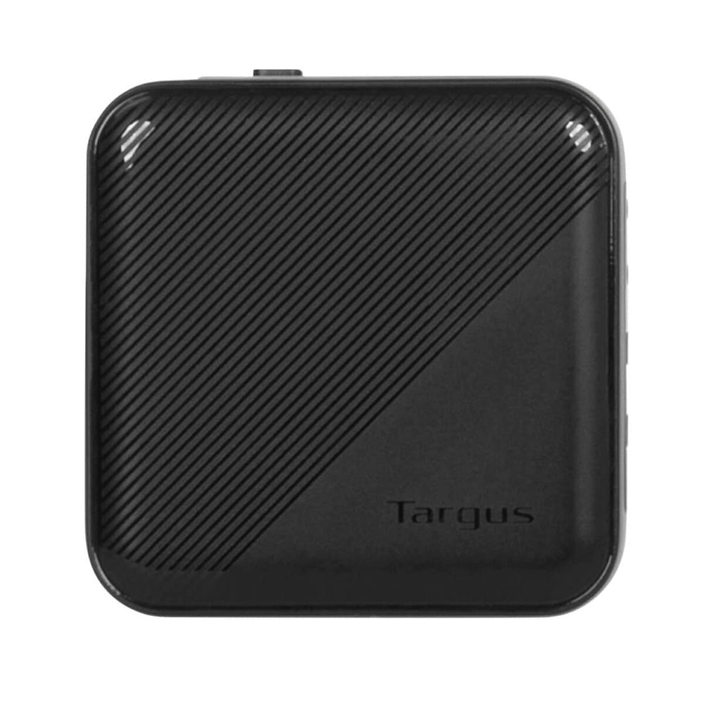Targus 100W GaN PD Vegglader med 2 x USB-C, 2 x USB-A og Reiseadaptere - Svart