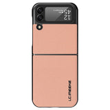 Samsung Galaxy Z Flip (5G) LC.IMEEKE Skinndekket Plastbakdeksel - Rosa