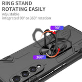 EIDERWOOD Samsung Galaxy Z Fold3 (5G) Håndverker Deksel med Kickstand - Svart