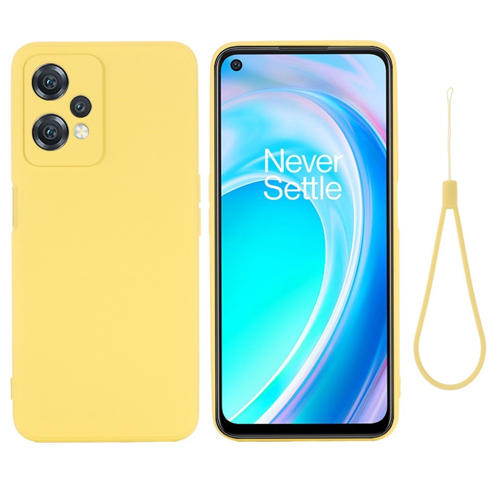 EIDERWOOD OnePlus Nord CE 2 Lite (5G) Liquid Silikon Deksel med Stropp - Gul