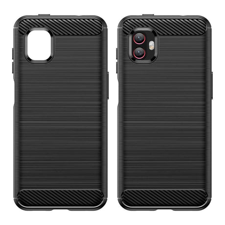 EIDERWOOD Samsung Galaxy Xcover 6 Pro Brushed Carbon Deksel - Svart