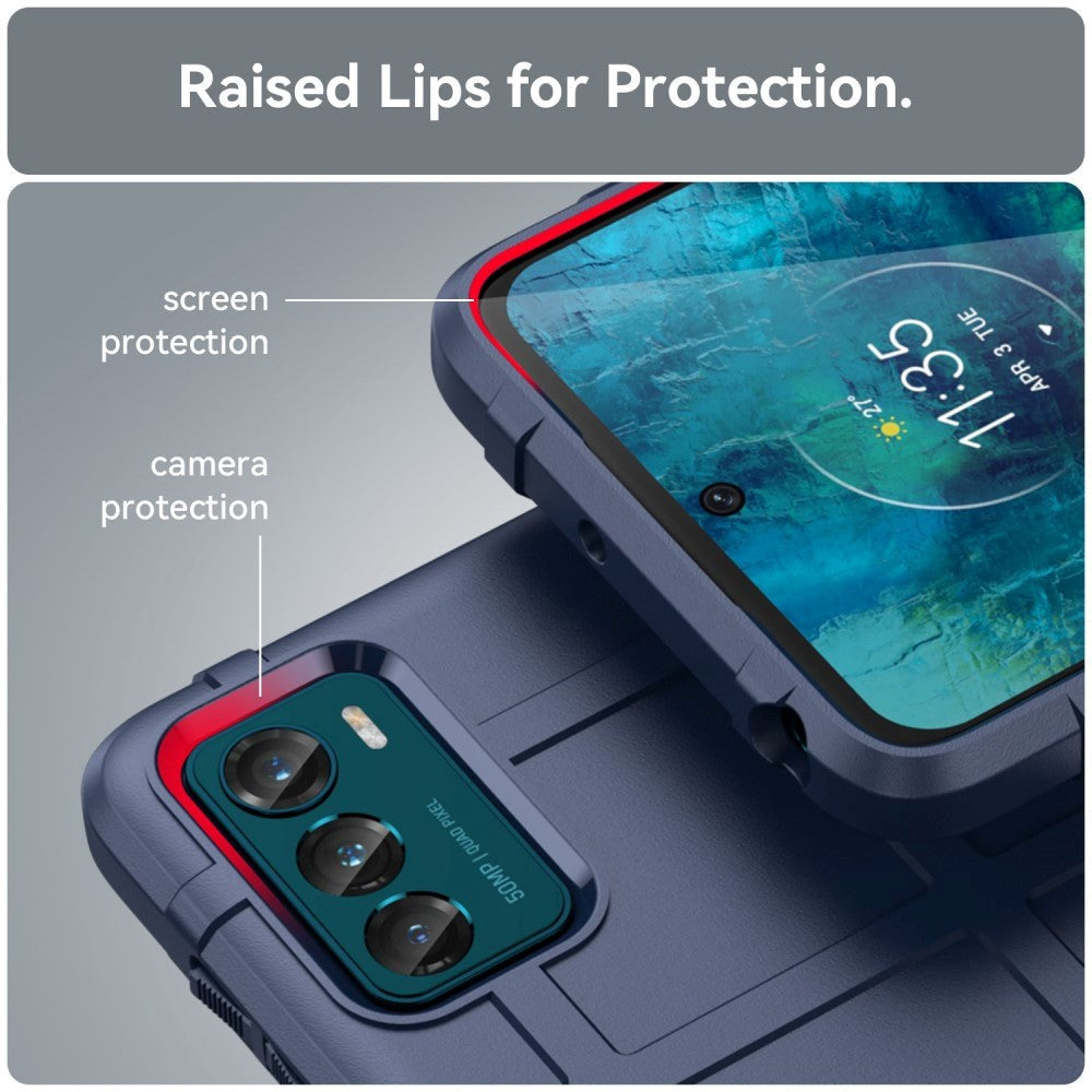 Motorola Moto G42 Rugged Shield Håndverker Deksel - Blå