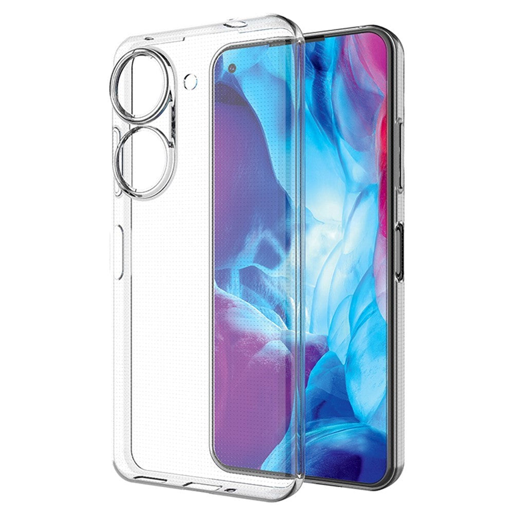 Asus Zenfone 9 Fleksibelt Plastdeksel - Gjennomsiktig