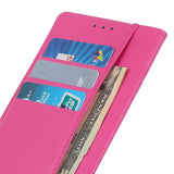 Samsung Galaxy M12 Litchi Skinndeksel med Lommebok - Pink