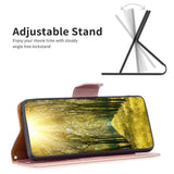 Nothing Phone (1) Kunst Skinn Flip Deksel med Stropp og Kortholder - Rose Gold