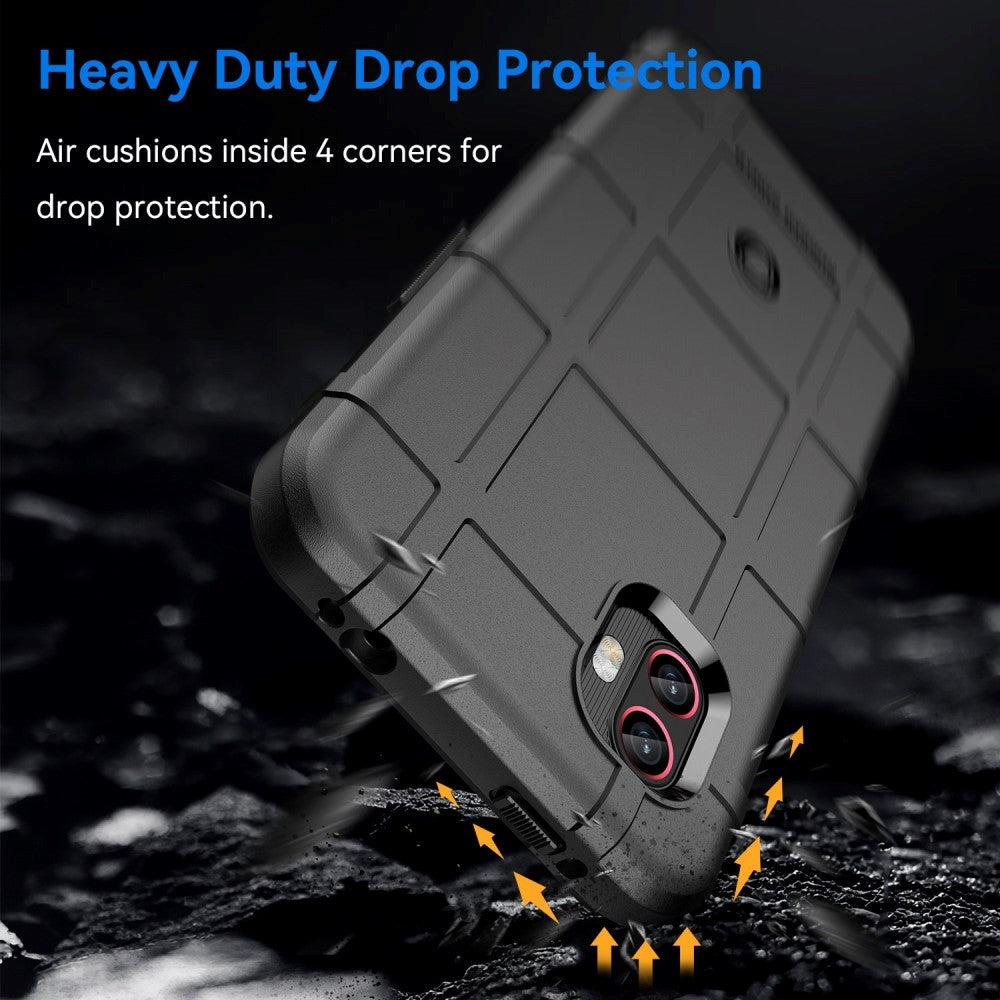 Samsung Galaxy XCover 6 Pro Rugged Shield Håndverker Deksel - Svart