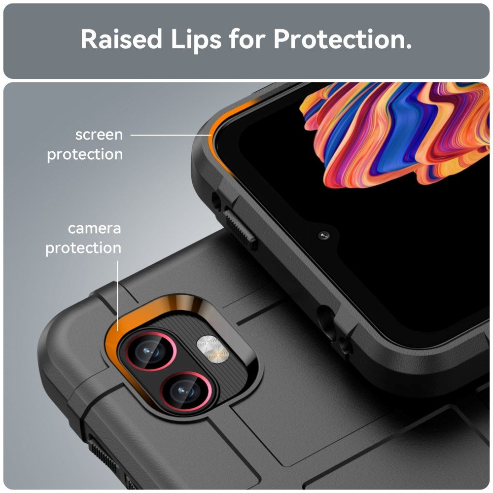 Samsung Galaxy XCover 6 Pro Rugged Shield Håndverker Deksel - Svart