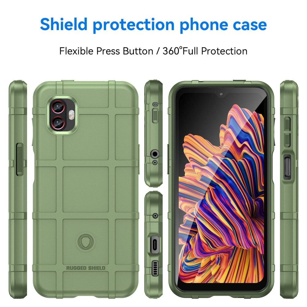 Samsung Galaxy XCover 6 Pro Rugged Shield Håndverker Deksel - Grønn