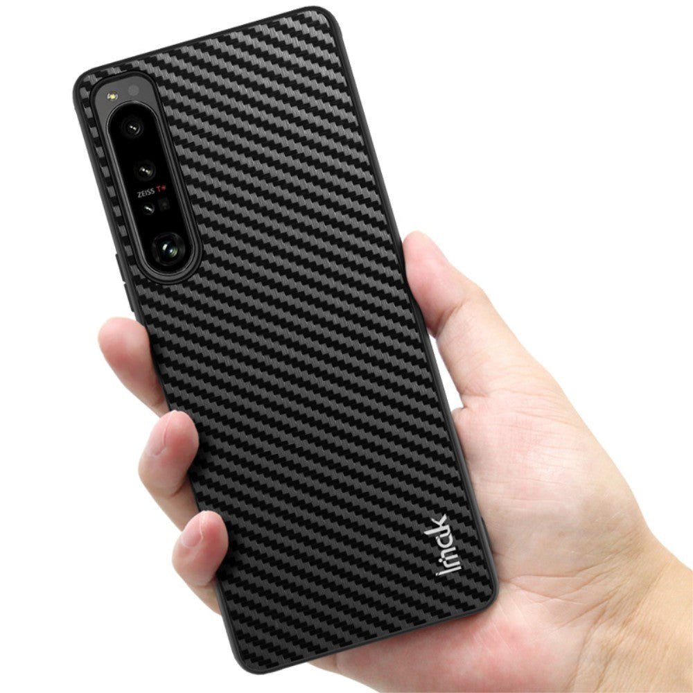 Sony Xperia 1 IV Carbon Bakdeksel IMAK LX-5 - Svart