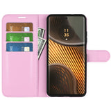 EIDERWOOD Motorola Edge 50 Ultra Litchi Skinn Flip Deksel m. Lommebok - Rosa