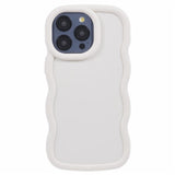 iPhone 15 Pro Max EIDERWOOD Fleksibelt Plast Wavy Deksel - Hvit