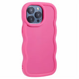 iPhone 15 Pro Max EIDERWOOD Fleksibelt Plast Wavy Deksel - Pink