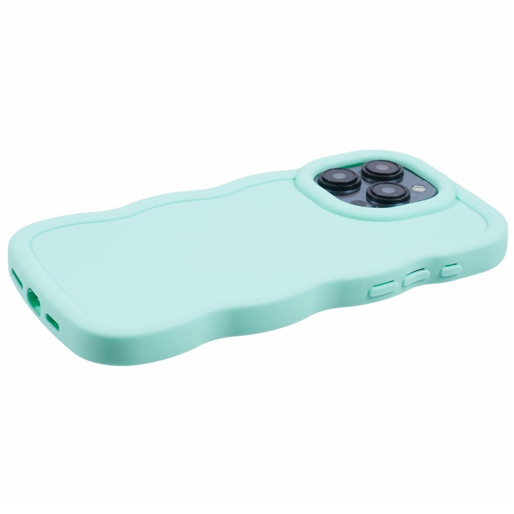 iPhone 15 Pro Max EIDERWOOD Fleksibelt Plast Wavy Deksel - Blå