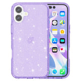 EIDERWOOD iPhone 16 Plus Hybrid Plast Deksel - Lilla Glitter