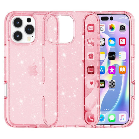 EIDERWOOD iPhone 16 Pro Max Hybrid Plast Deksel - Rosa Glitter