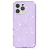 EIDERWOOD iPhone 16 Pro Max Hybrid Plast Deksel - Lilla Glitter