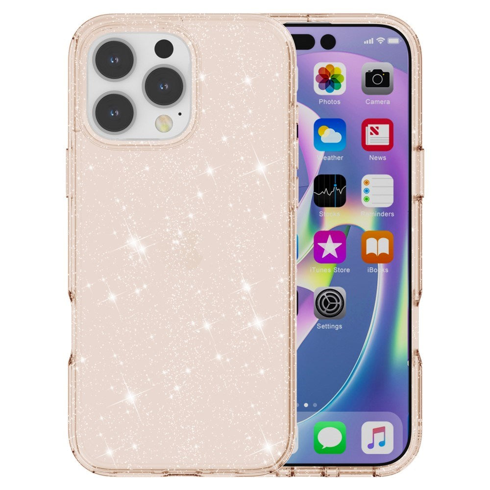 EIDERWOOD iPhone 16 Pro Max Hybrid Plast Deksel - Gull Glitter