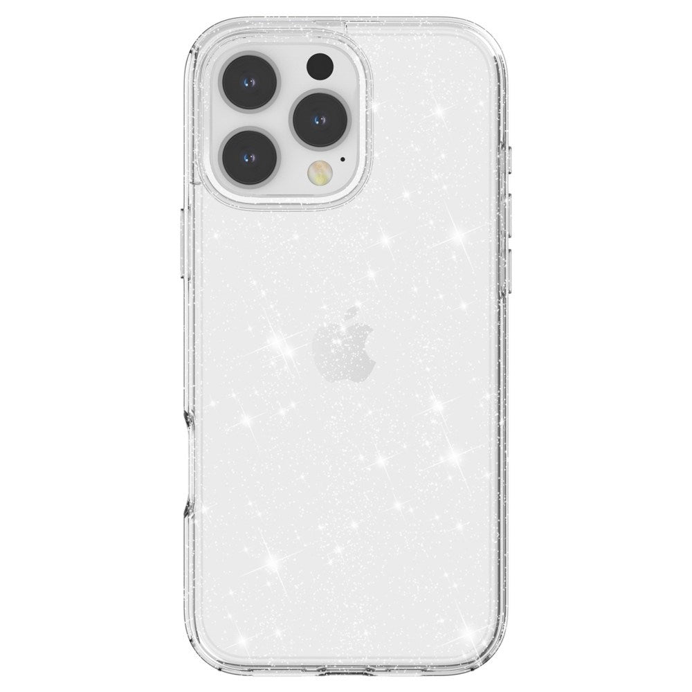 EIDERWOOD iPhone 16 Pro Hybrid Plast Deksel - Hvit Glitter