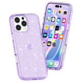 EIDERWOOD iPhone 16 Pro Hybrid Plast Deksel - Lilla Glitter