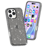 EIDERWOOD iPhone 16 Pro Hybrid Plast Deksel - Svart Glitter