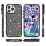 EIDERWOOD iPhone 16 Pro Hybrid Plast Deksel - Svart Glitter