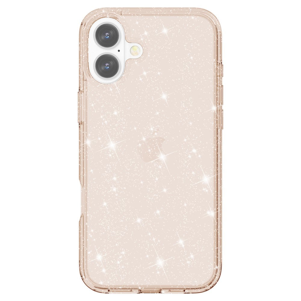 EIDERWOOD iPhone 16 Hybrid Plast Deksel - Gull Glitter