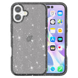 EIDERWOOD iPhone 16 Hybrid Plast Deksel - Svart Glitter