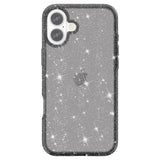 EIDERWOOD iPhone 16 Hybrid Plast Deksel - Svart Glitter