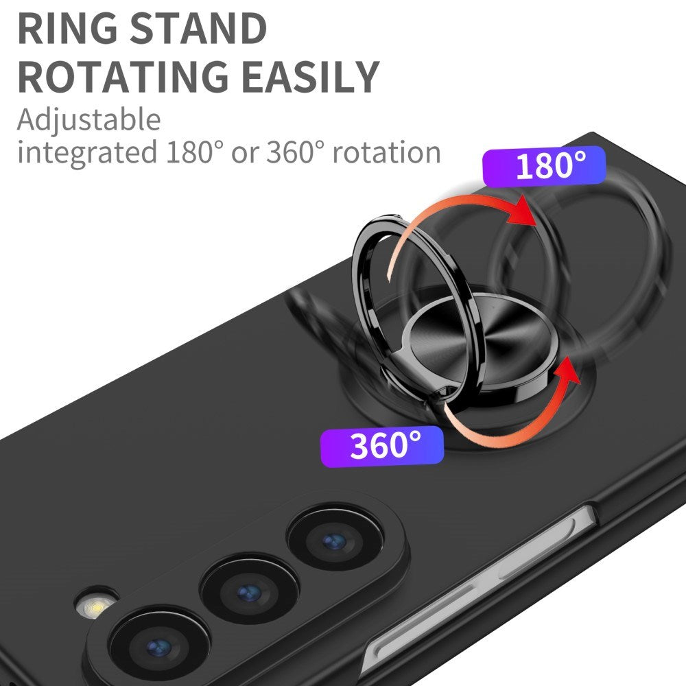 EIDERWOOD Samsung Galaxy Z Fold6 Plast Deksel m. Magnetisk Stativ - Svart