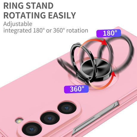 EIDERWOOD Samsung Galaxy Z Fold6 Plast Deksel m. Magnetisk Stativ - Rosa