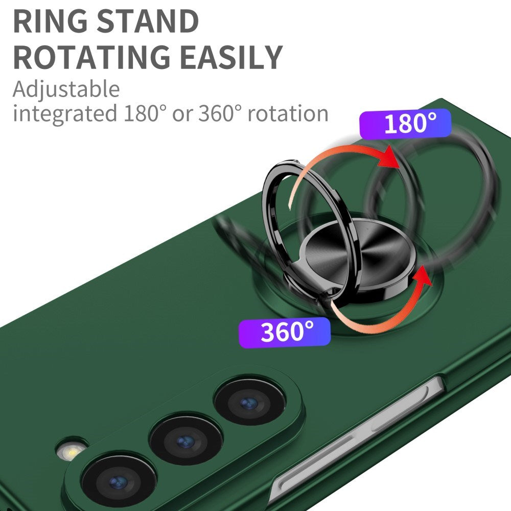 EIDERWOOD Samsung Galaxy Z Fold6 Plast Deksel m. Magnetisk Stativ - Grønn