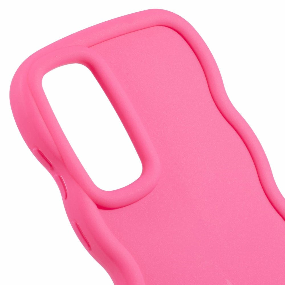 EIDERWOOD Samsung Galaxy A13 (5G) Fleksibelt Plast Wavy Deksel - Pink