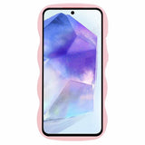 EIDERWOOD Samsung Galaxy A13 (5G) Fleksibelt Plast Wavy Deksel - Rosa