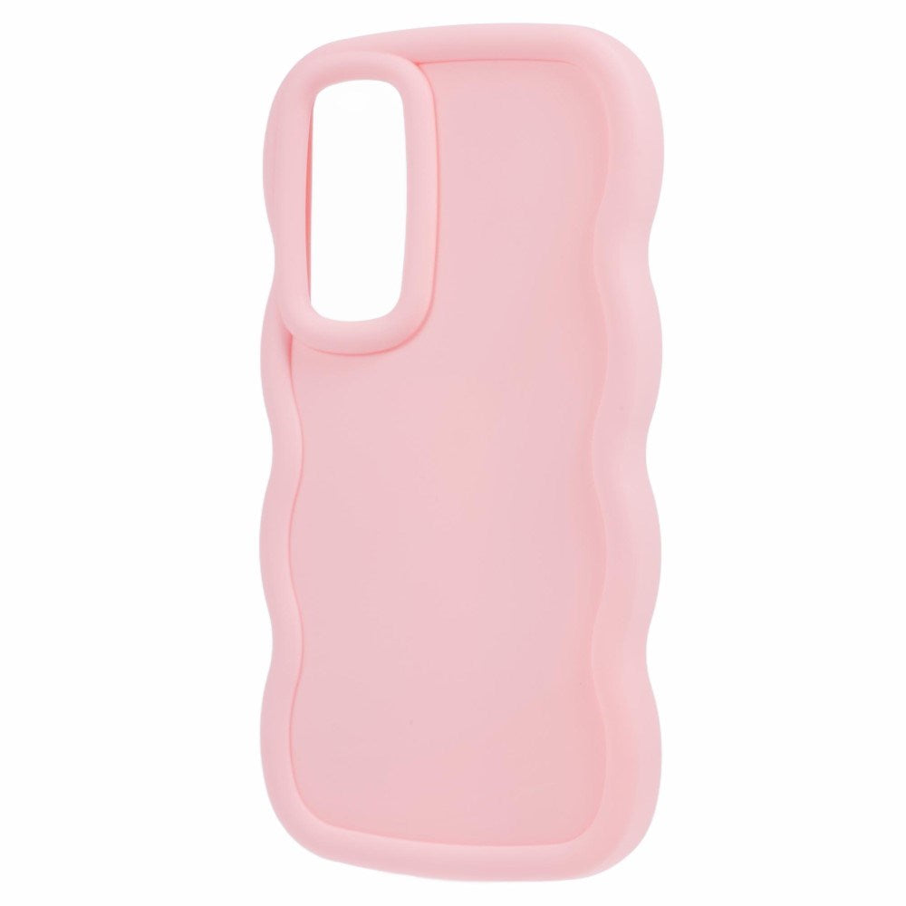 EIDERWOOD Samsung Galaxy A13 (5G) Fleksibelt Plast Wavy Deksel - Rosa