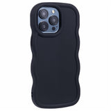 iPhone 15 Pro EIDERWOOD Fleksibelt Plast Wavy Deksel - Svart