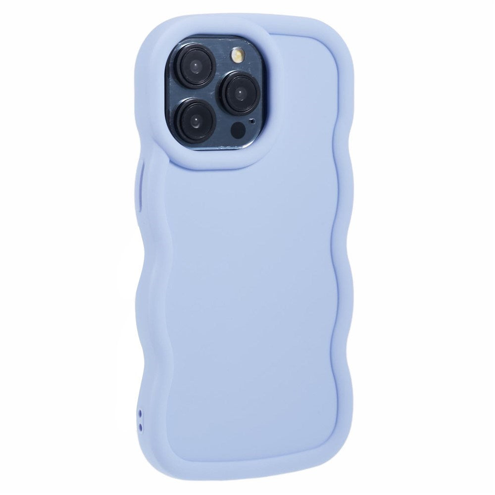 iPhone 14 Pro Max EIDERWOOD Fleksibelt Plast Wavy Deksel - Lilla