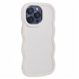 iPhone 14 Pro Max EIDERWOOD Fleksibelt Plast Wavy Deksel - Hvit