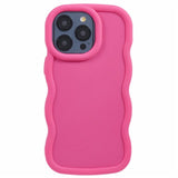 iPhone 14 Pro Max EIDERWOOD Fleksibelt Plast Wavy Deksel - Pink