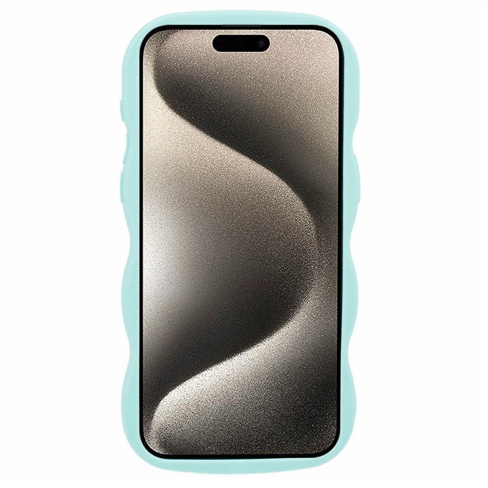 iPhone 14 Pro Max EIDERWOOD Fleksibelt Plast Wavy Deksel - Blå