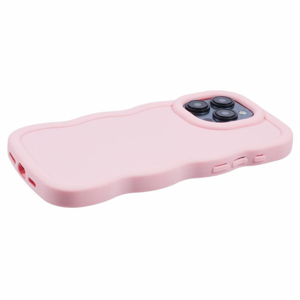 iPhone 14 Pro Max EIDERWOOD Fleksibelt Plast Wavy Deksel - Rosa
